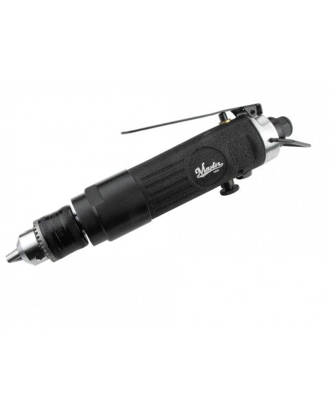 Master Palm MPT 21460 - Reversible 3/8"  Straight Inline Pneumatic Air Drill With Side Handle, 1800 Rpm