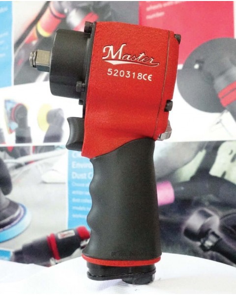 Master Palm Mini Light Weight Impact Wrench, 1/2" Square Drive, Max. 550 ft-lb