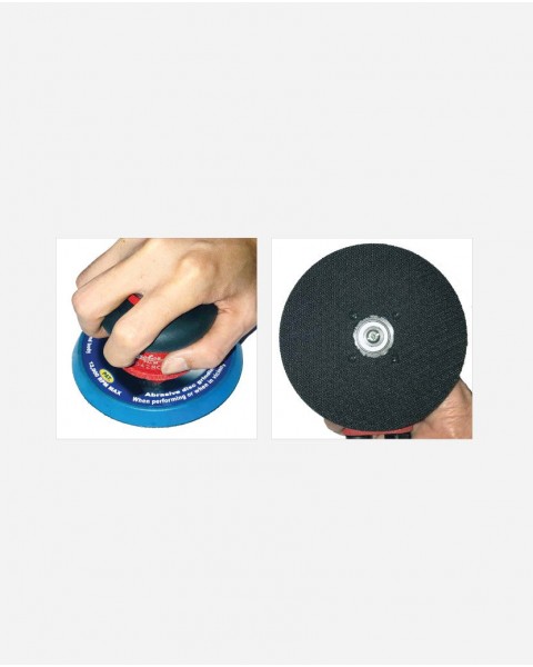 Master Palm 5" Industrial Steadfast Low Height Random Orbital Sander With Screw-on backing pad