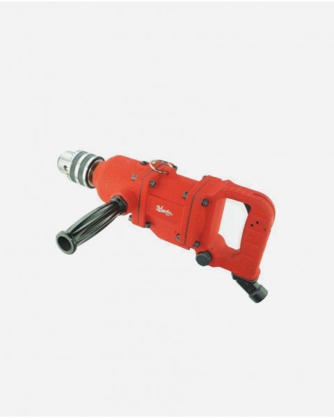 Master Palm Industrial Mega-Duty D-Handle Reversible Pneumatic Air Drill, 5/8" Jacobs Keyed Chuck, 1000 rpm, 1.2 HP