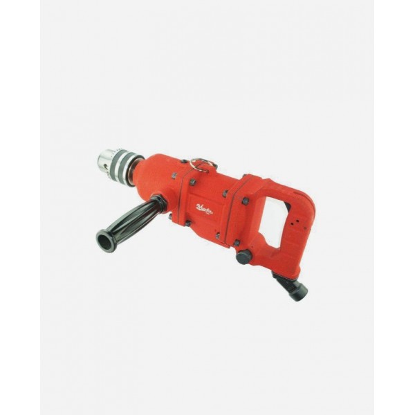 Master Palm Industrial Mega-Duty D-Handle Reversible Pneumatic Air Drill, 5/8" Jacobs Keyed Chuck, 1000 rpm, 1.2 HP