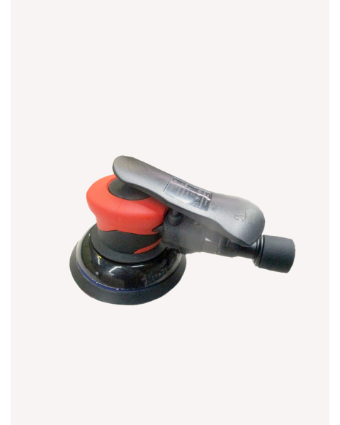 Master Palm 5"  Heavy Duty Dual Action Orbital Palm Pneumatic Air Sander With Central Dust Collect, 1.2hp, 11000 Rpm