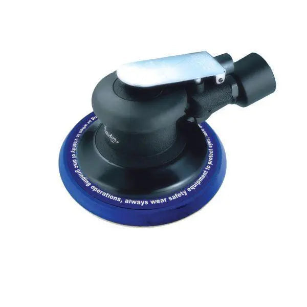 Master Palm 6"  Heavy Duty Dual Action Orbital Palm Pneumatic Air Sander With Central Dust Collect, 1.2hp, 11000 Rpm