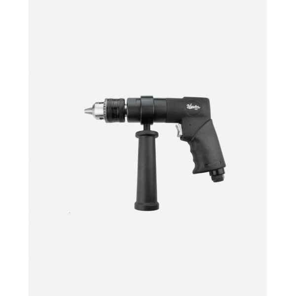 Master Palm Heavy Duty 1/2"   Jacobs Keyed Chuck Pneumatic Air Drill, 800 Rpm, Side Handle