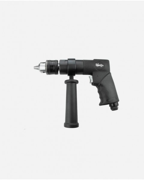 Master Palm Heavy Duty 1/2" Keyed  Pneumatic Air Drill, 500 Rpm, Side Handle