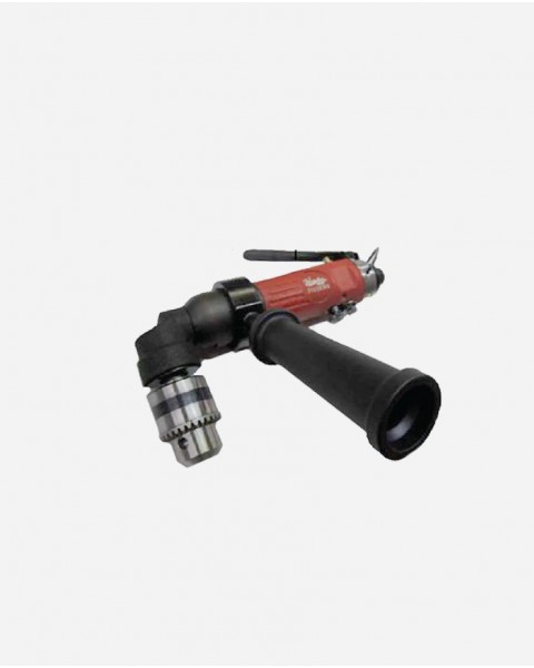 Master Palm Industrial 1/2 inch reversible right angle pneumatic air drill, 1700RPM, with a detachable side handle