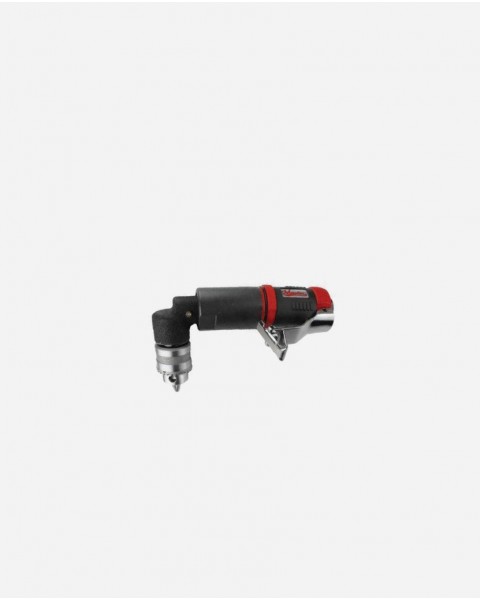 Master Palm Low Speed 3/8" Right Angle Pneumatic Air Drill with High Torque - Non Reversible - Keyed Jacobs Chuck - 1250 rpm